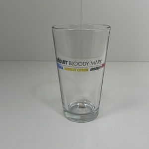 NWOT Absolut Bloody Mary Pint Glass - Absolute Vodka, Citron, & Peppar